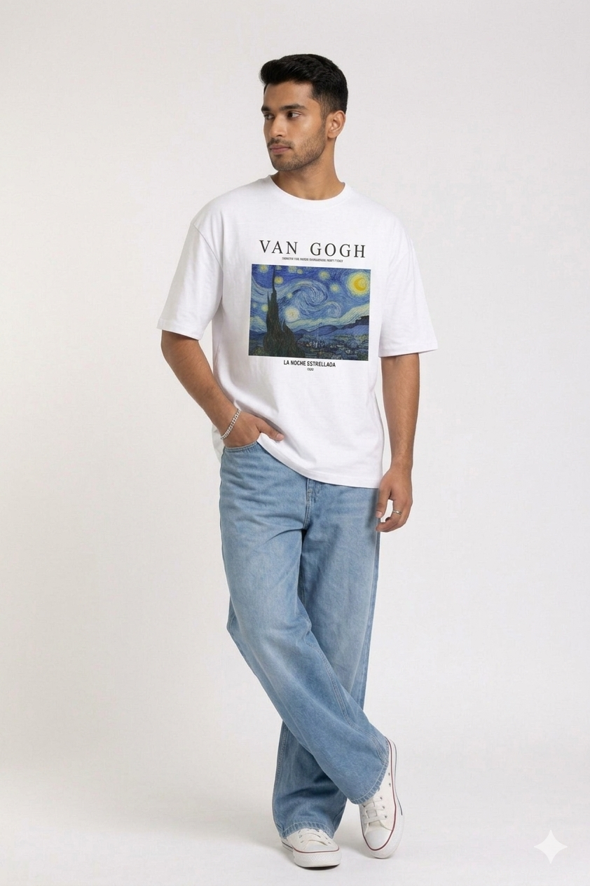 stary night oversized t-shirt