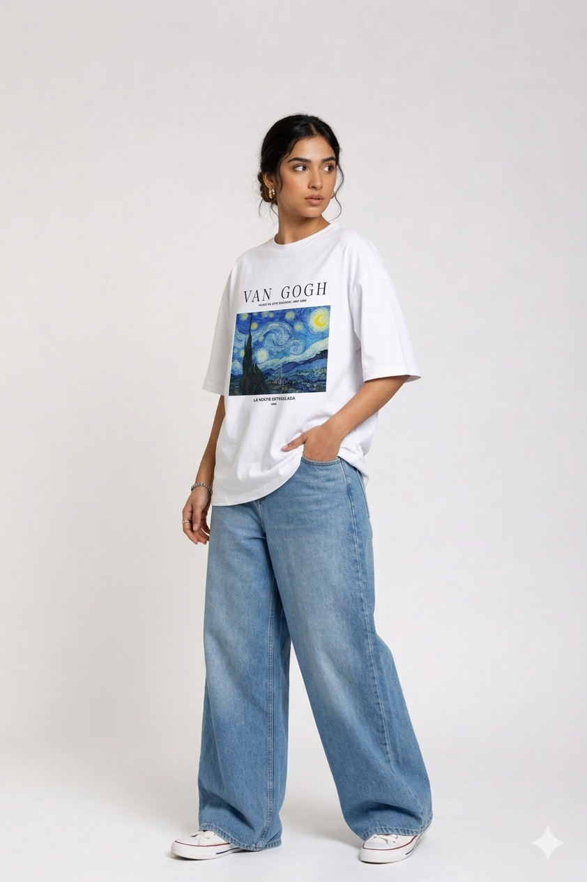 stary night oversized t-shirt